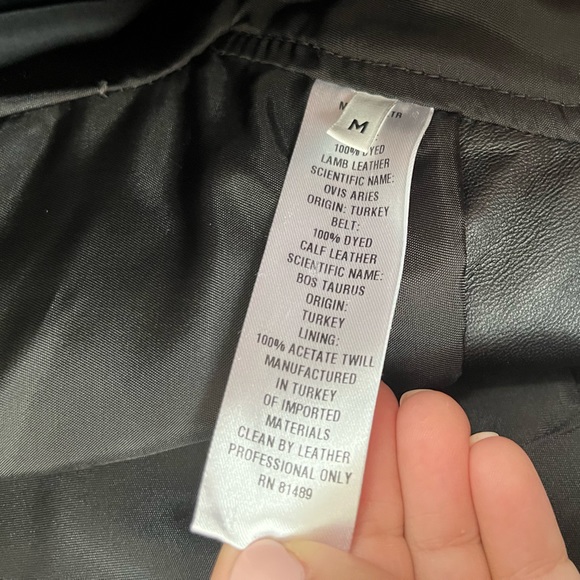 MONSE Cutout Belted Leather Biker Jacket in Black Medium - Picture 14 of 14